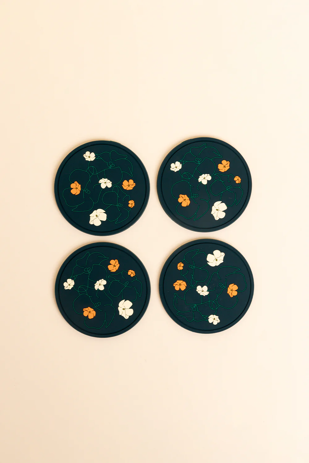 4 Pack Coasters - Botanical Pretty Pua - Image 4