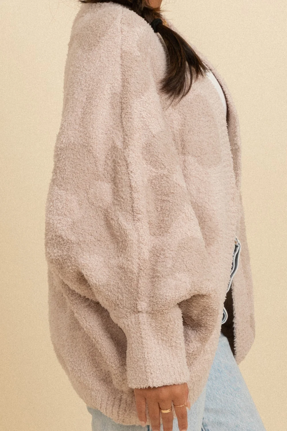 Angie Snug Cardigan - Oatmeal Zinnia - Image 2
