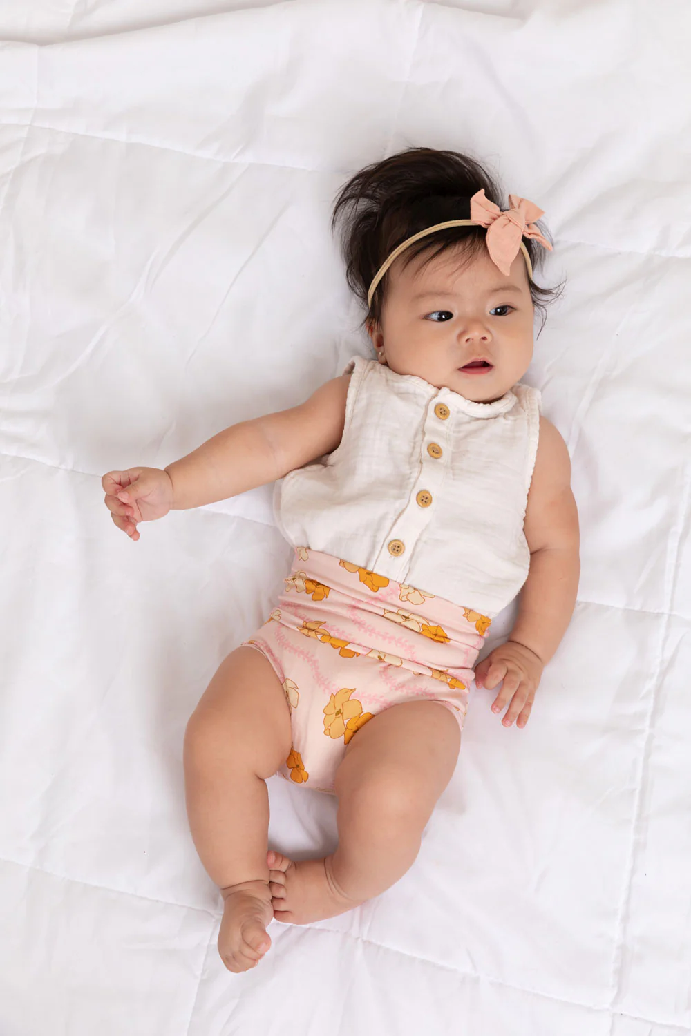 Baby Bummie - Powder Pink Puakenikeni - Image 3
