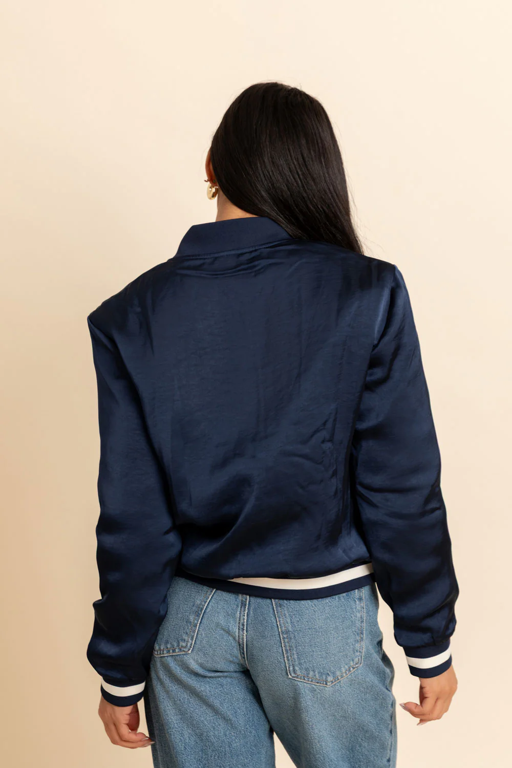 Bomber Jacket - Navy Puakenikeni 2 - Image 4