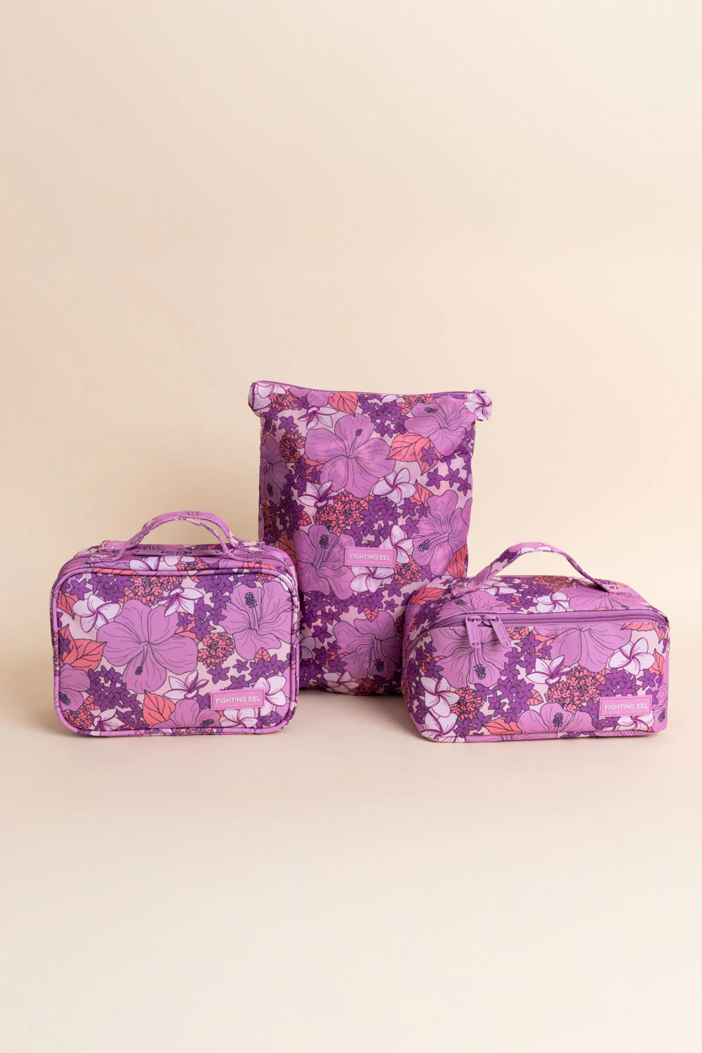 Makeup Bag - Wisteria Retro Bloom - Image 3