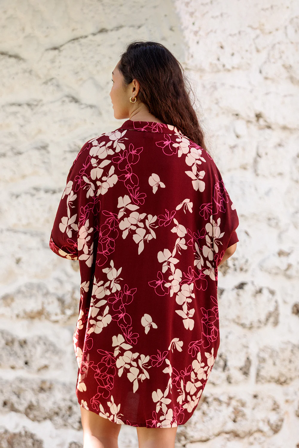 Dress Azur Short - Burgundy Butterfly Ginger - Image 3