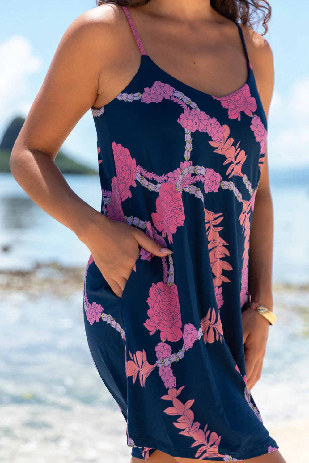 Dress Dream - Navy Hapa Lei - Image 2