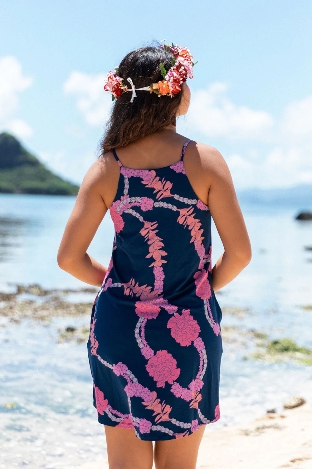 Dress Dream - Navy Hapa Lei - Image 3