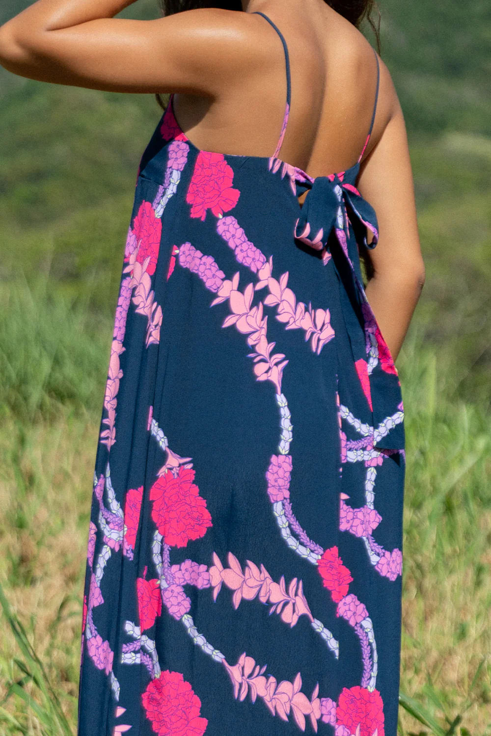 Dress Janessa - Navy Hapa Lei - Image 2