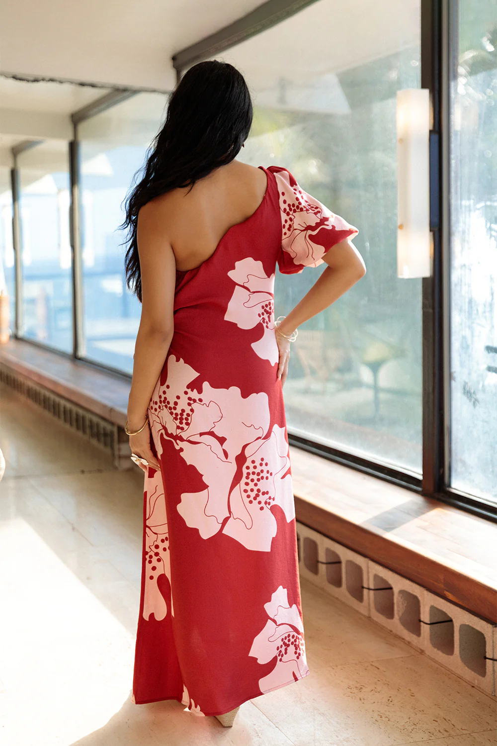 Dress Jazmyn - Cranberry Orchid Dot - Image 3