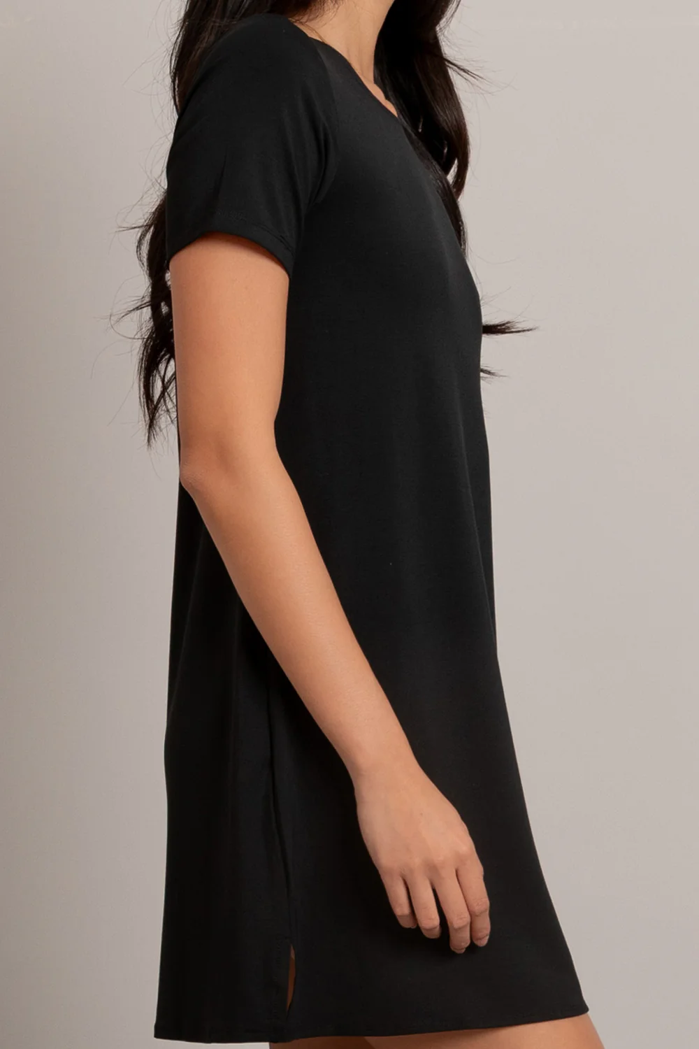Dress Leslie - Black Modal - Image 2