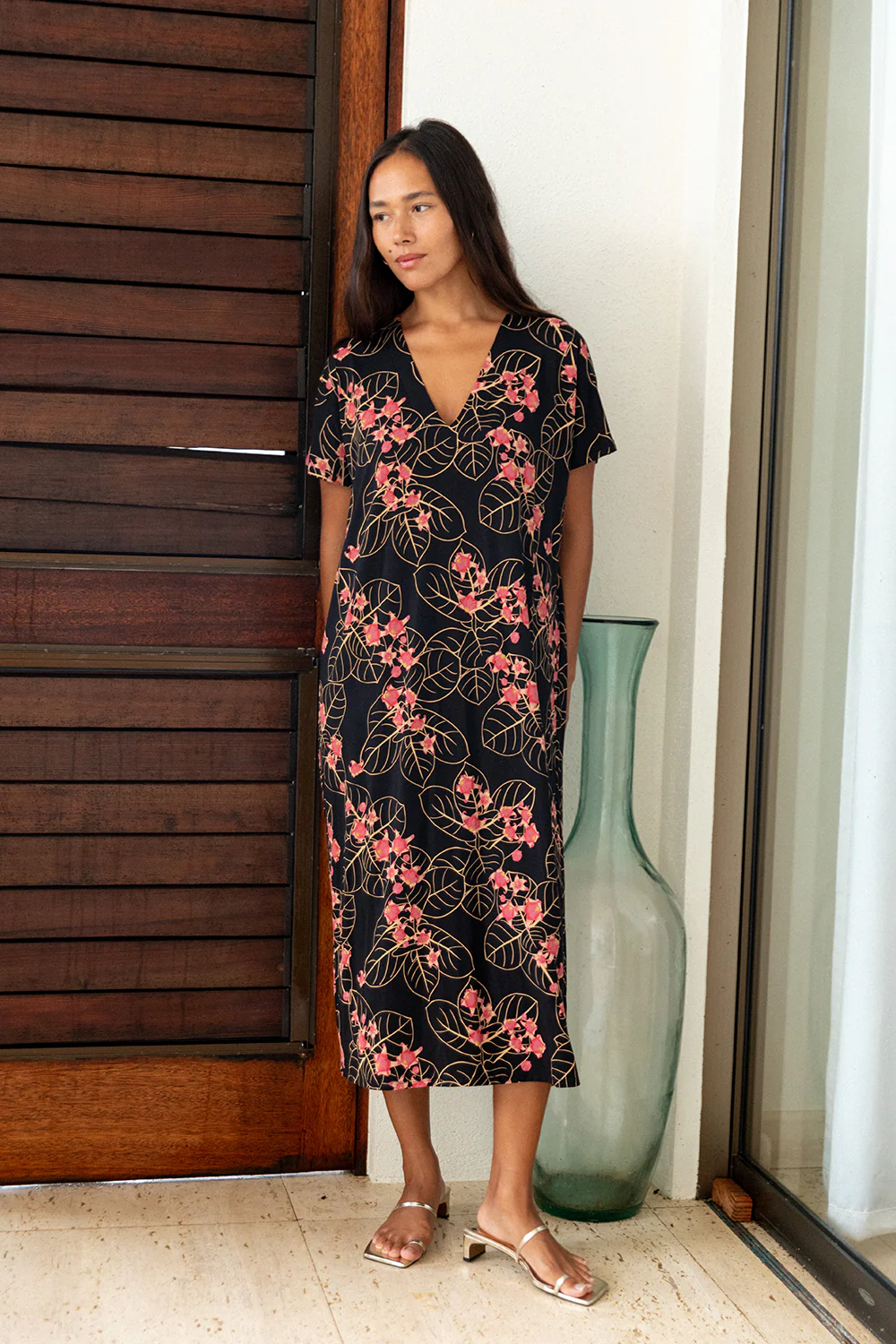 Dress Rhema - Strawberry Crown Flower