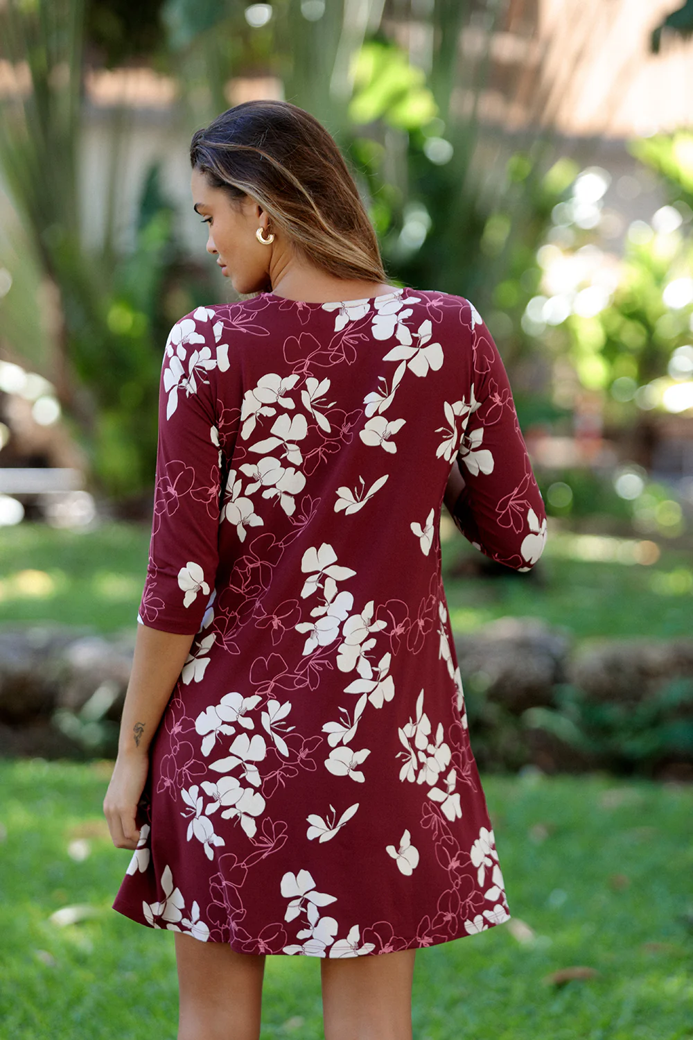 Dress Sabrina - Burgundy Butterfly Ginger - Image 3