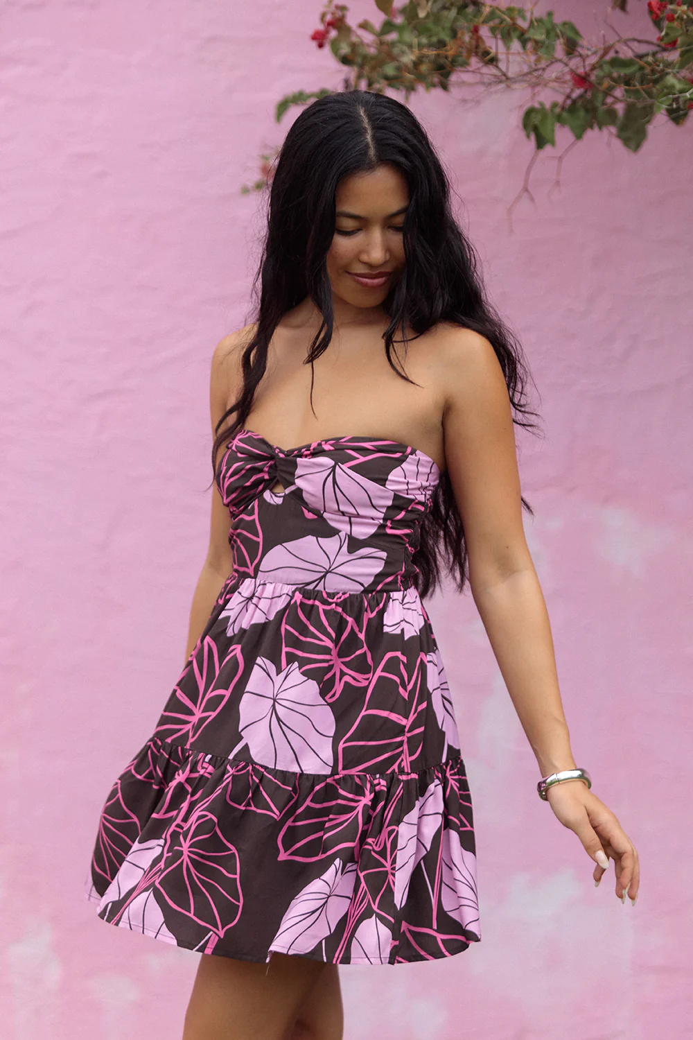 Dress Sasha - Chocolate Magenta Kalo - Image 3