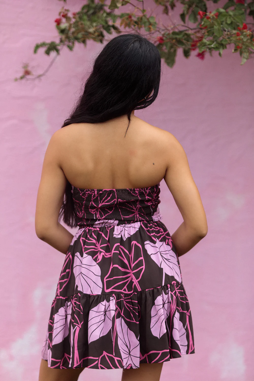 Dress Sasha - Chocolate Magenta Kalo - Image 4