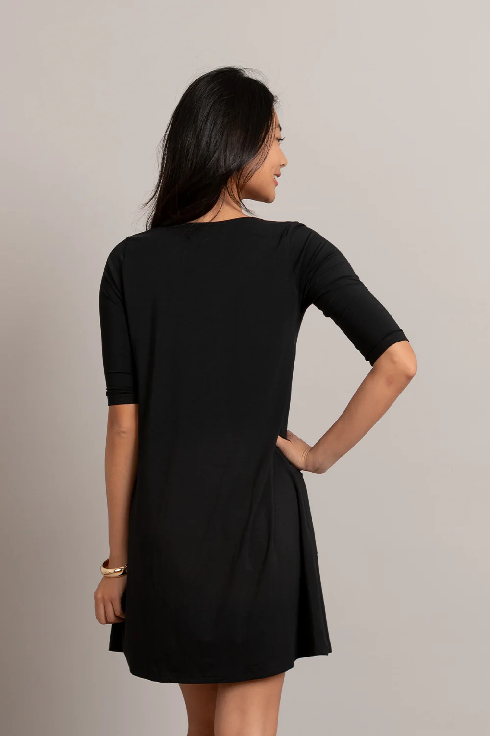 Dress Shaw - Black Modal - Image 3
