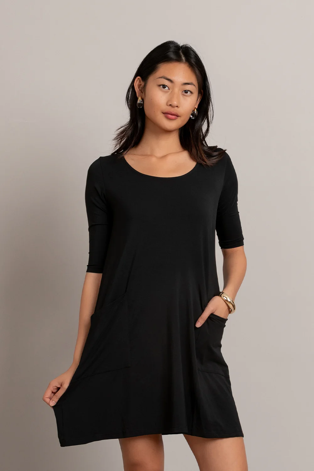 Dress Shaw - Black Modal - Image 4
