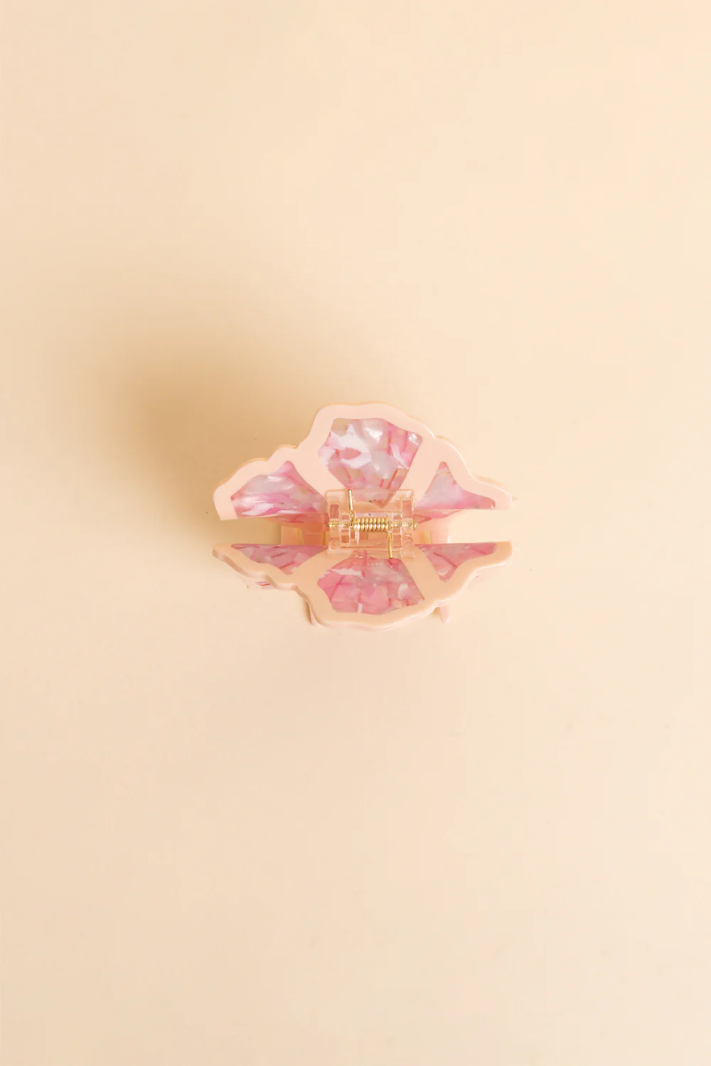 Hair Claw - Pink Glass Ilima - Image 3