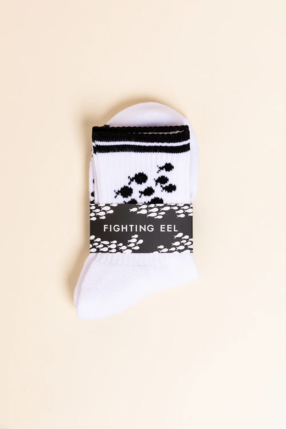 Half Crew Grip Sock - Black Fish - Image 2