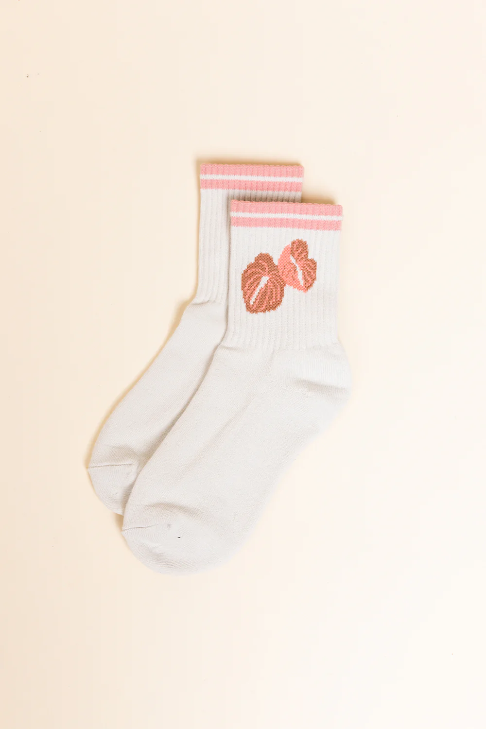 Half Crew Sock - Pink Anthurium - Image 3