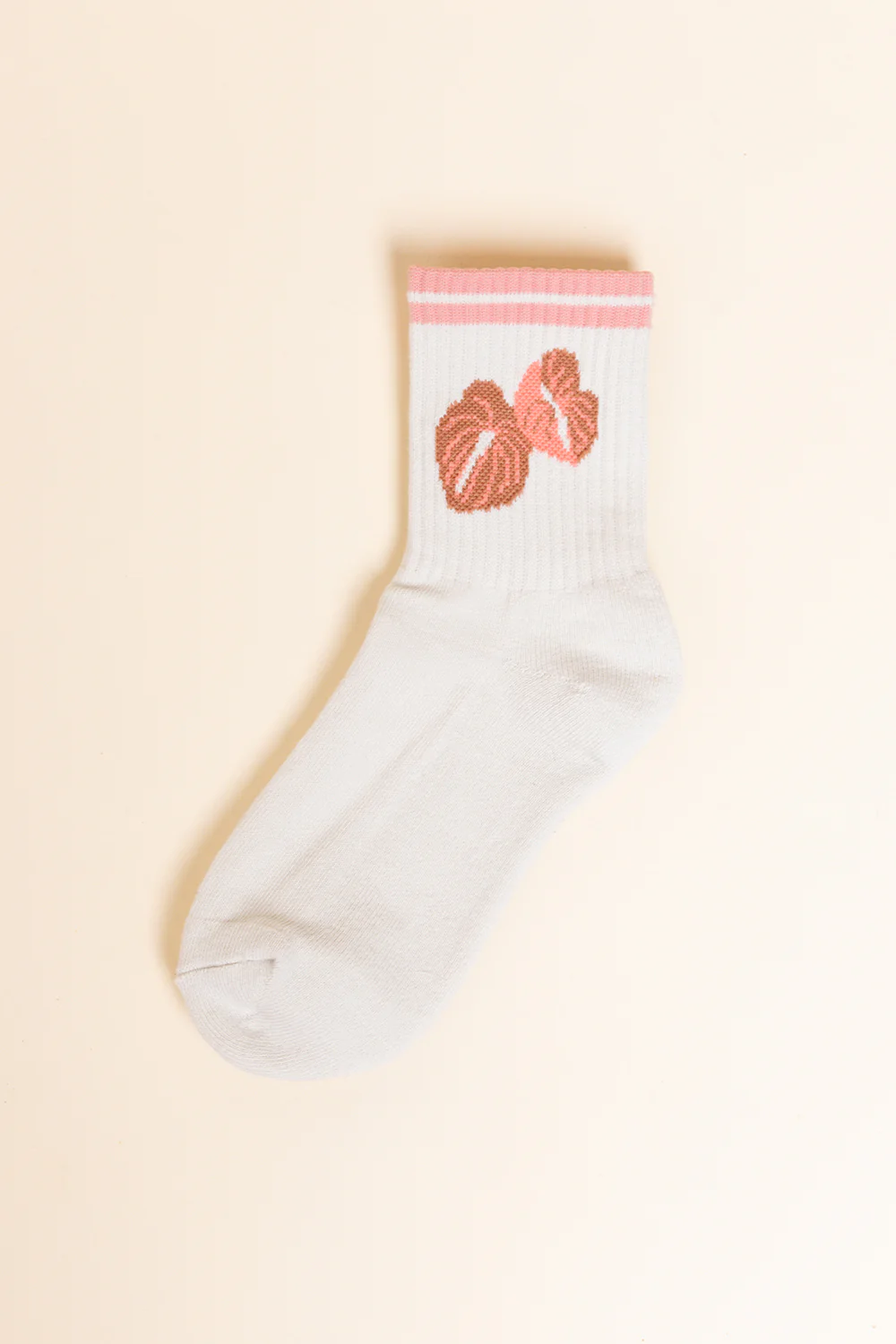 Half Crew Sock - Pink Anthurium - Image 4