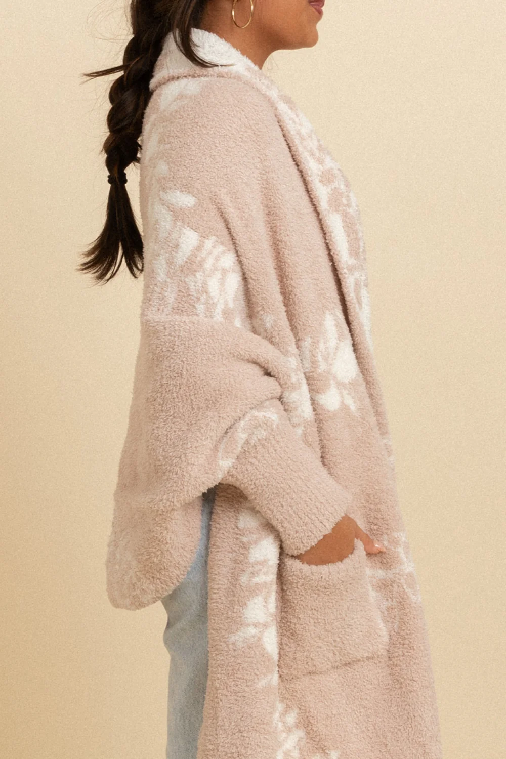 Holly Snug Cardigan - Champagne Plumeria Lei - Image 2