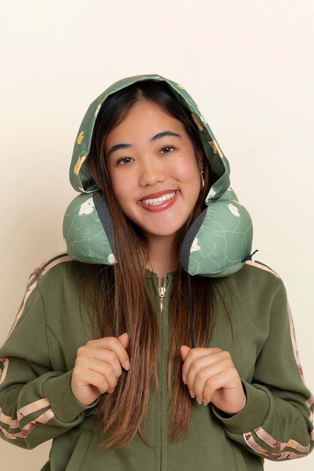 Hooded Neck Pillow - Midori Pretty Pua
