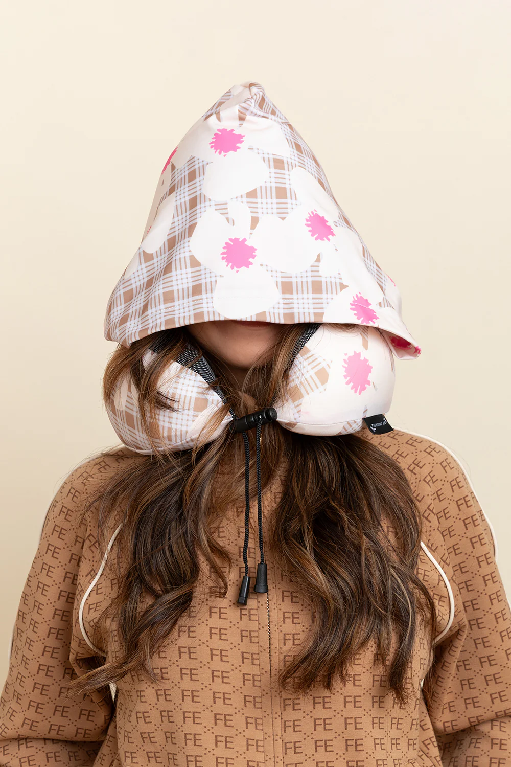 Hooded Neck Pillow - Vintage Palaka Zinnia - Image 4