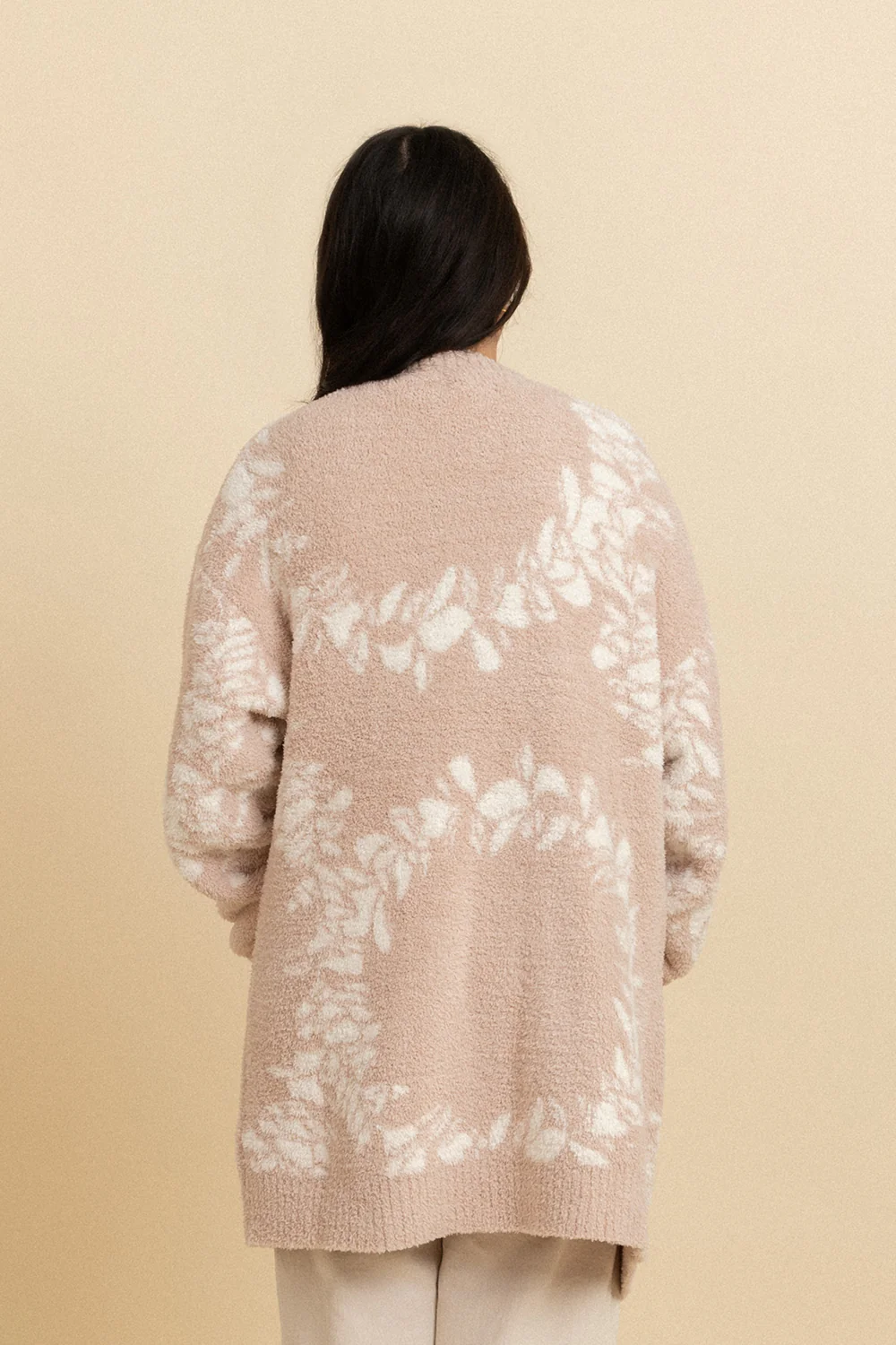 Jess Snug Cardigan - Champagne Plumeria Lei - Image 3