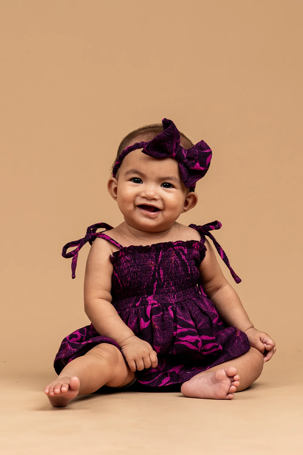 Luna Muslin Onesie - Acai Chic Magnolia