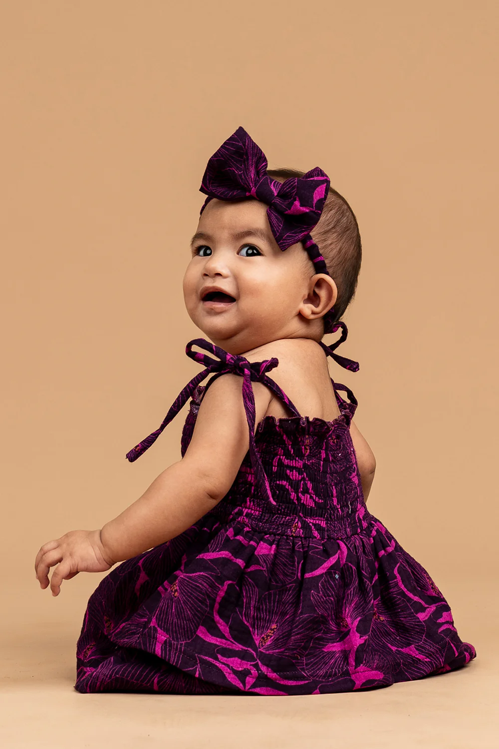 Luna Muslin Onesie - Acai Chic Magnolia - Image 2