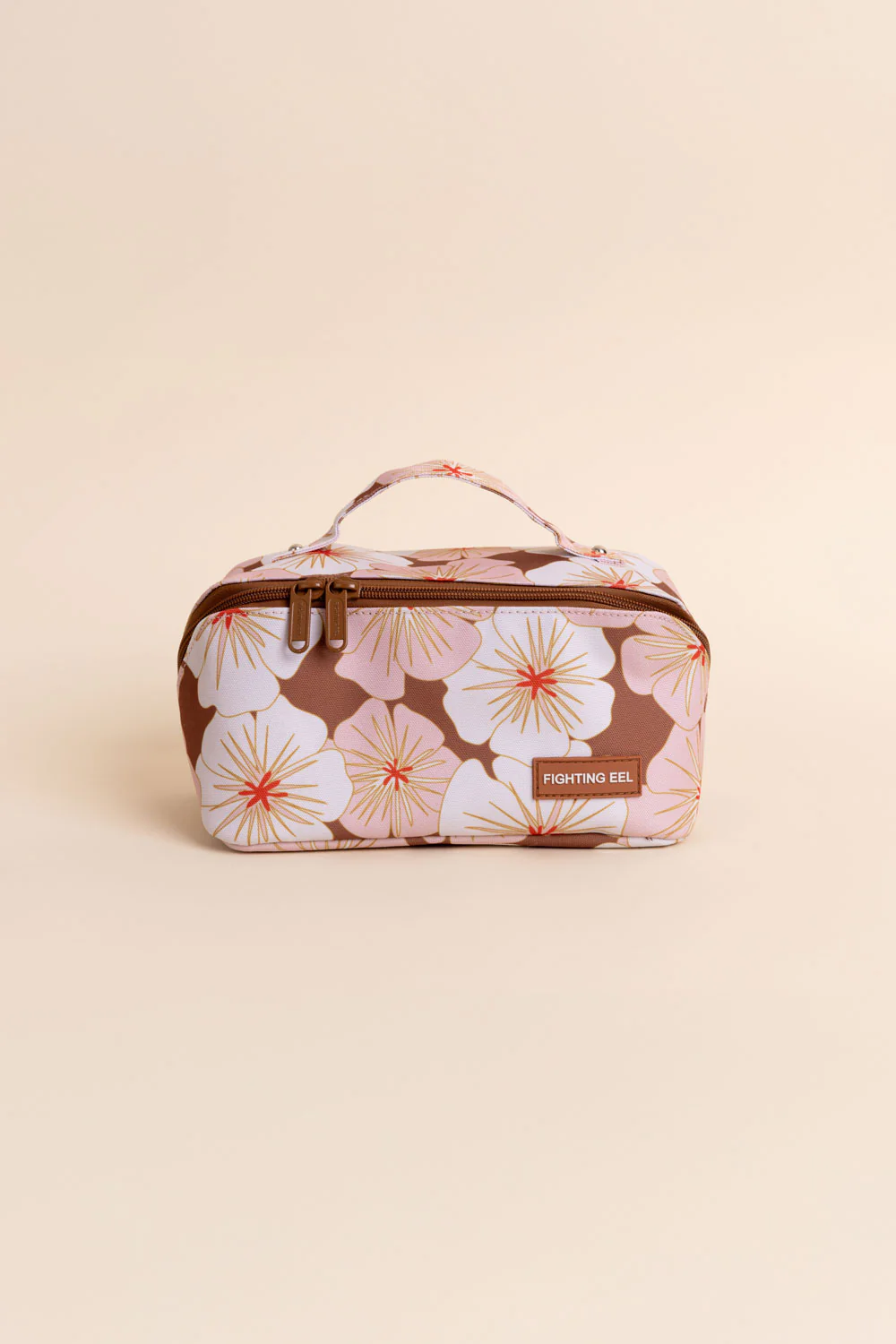 Makeup Bag - Mocha Petunia