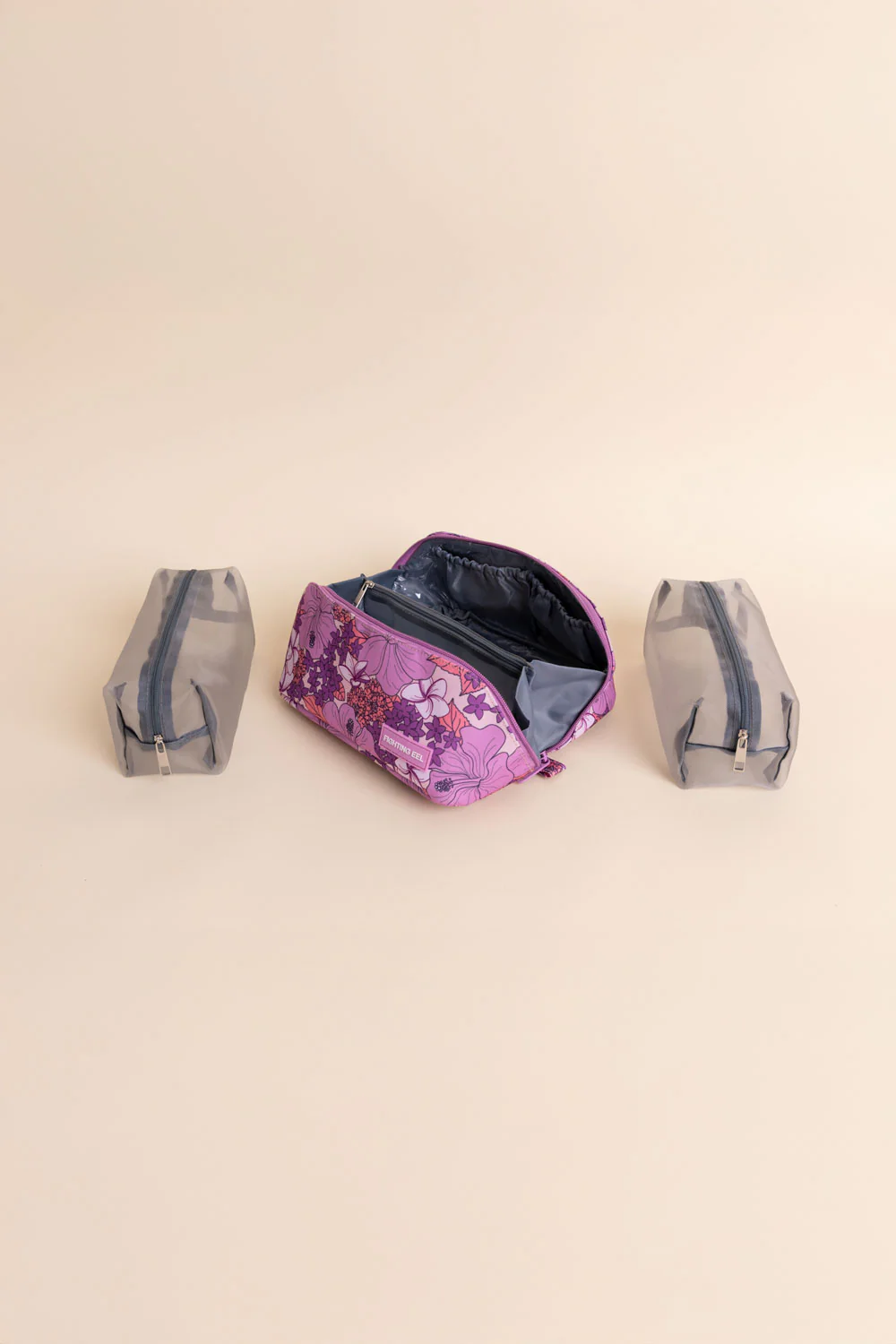 Makeup Bag - Wisteria Retro Bloom - Image 2