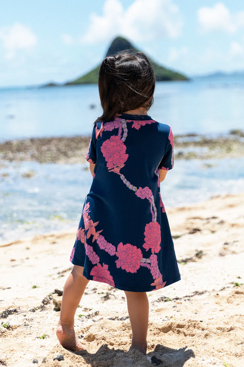 Mini Dress Feyen - Navy Hapa Lei - Image 3