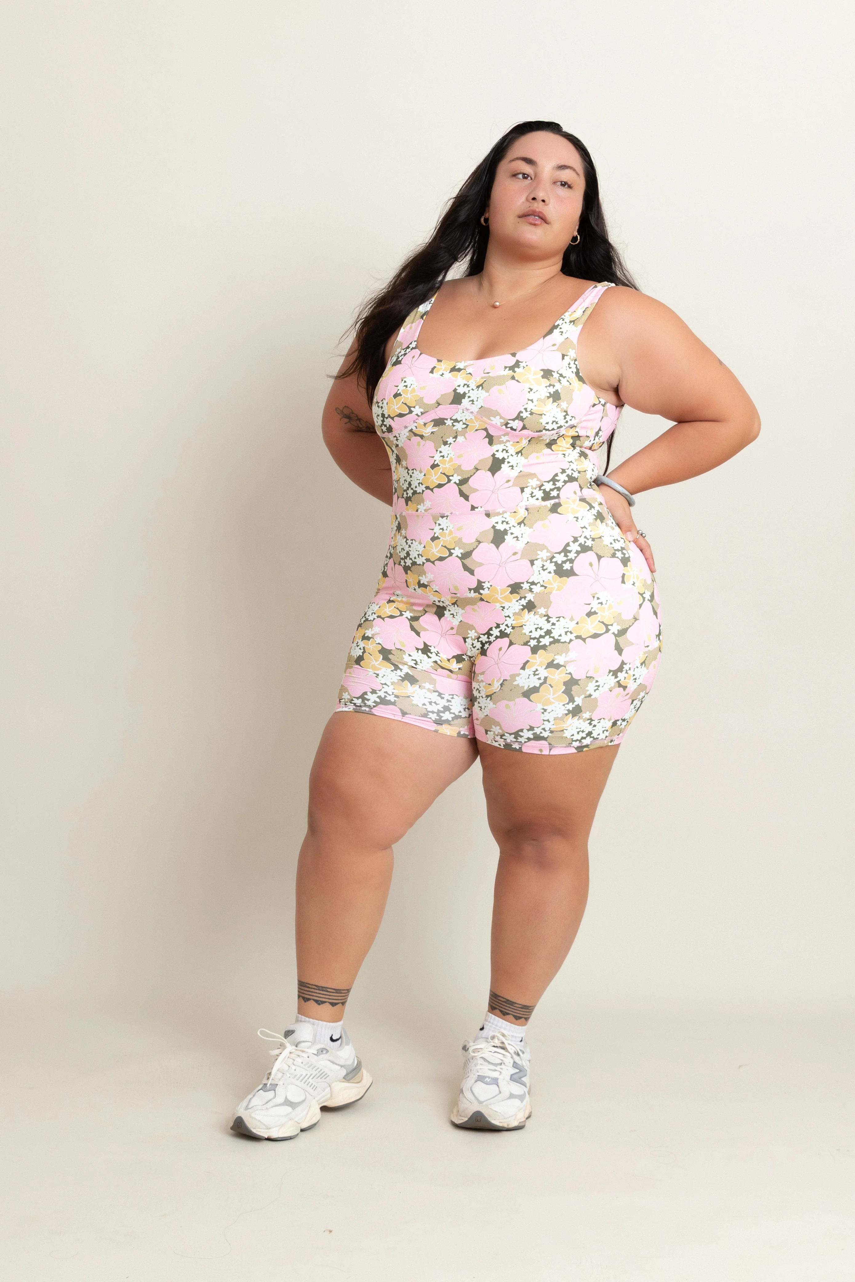 Nami Onesie - Pesto Retro Bloom - Image 2