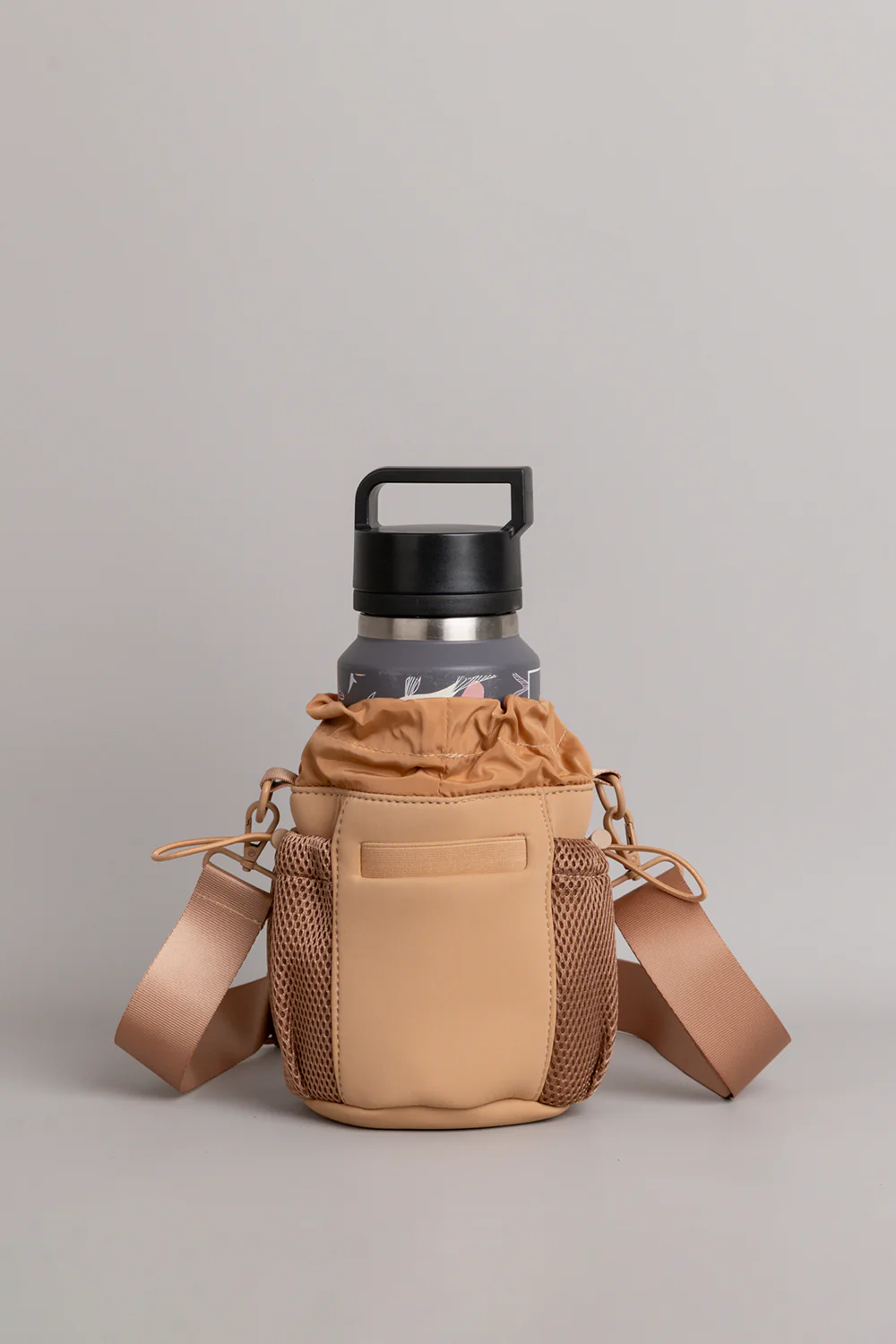 Neoprene Flow Water Bottle Bag - Camel - Image 4