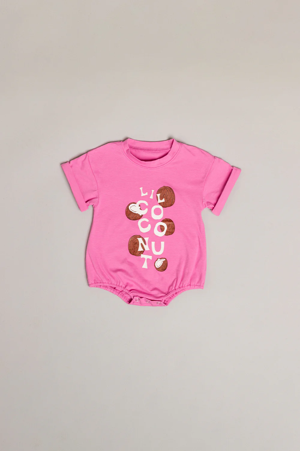 Onesie Tee - Bubblegum Lil Coconut