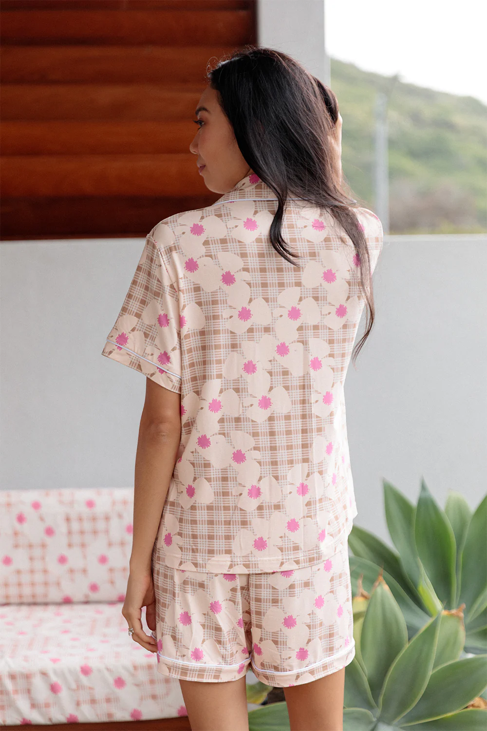 Pajama Set - Vintage Palaka Zinnia - Image 3