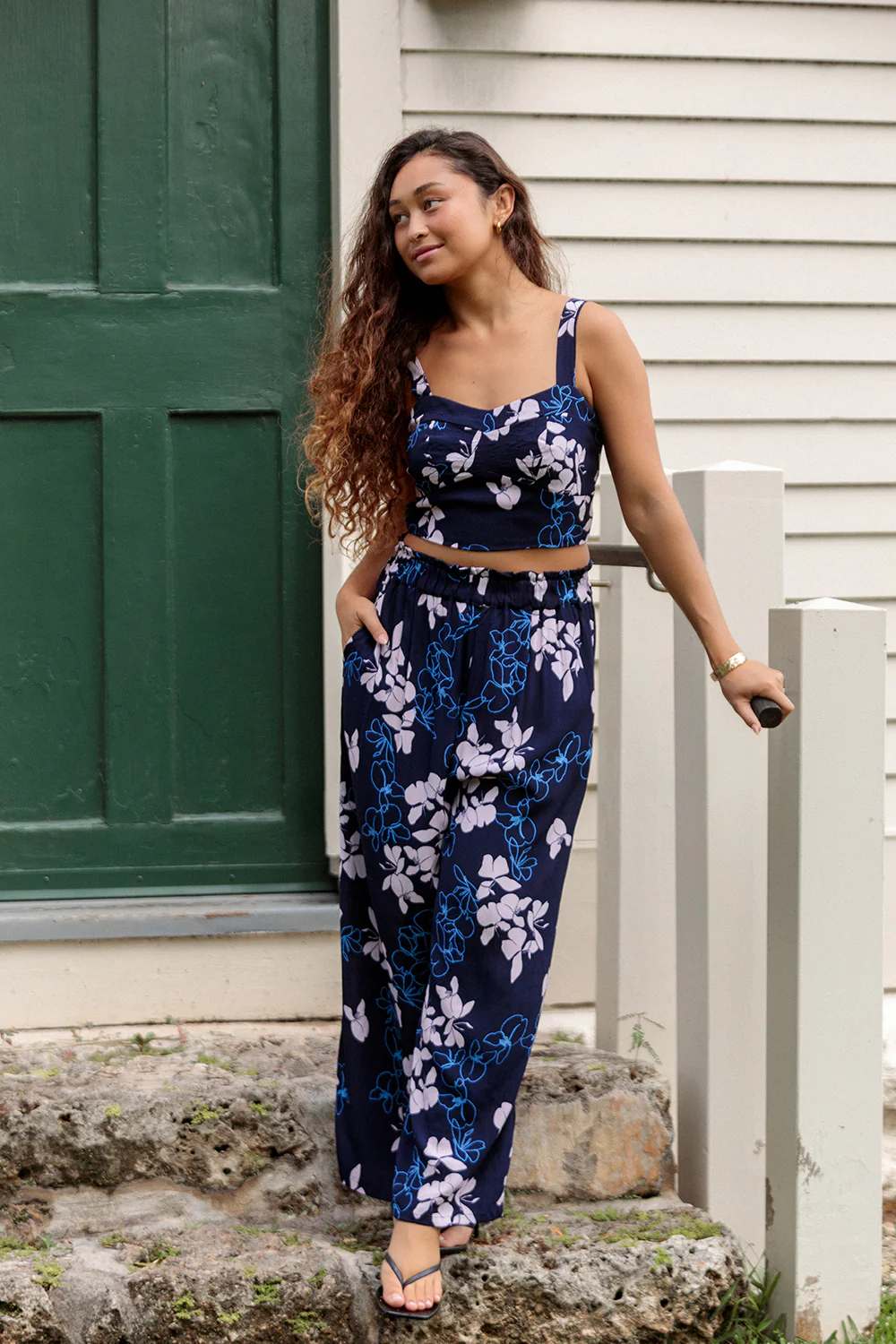 Pant Chico - Sapphire Butterfly Ginger