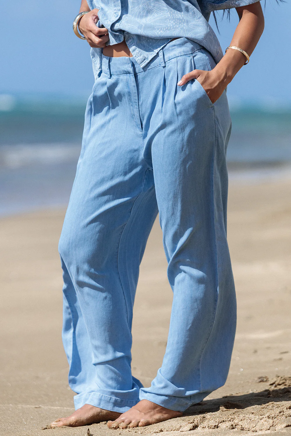 Pant Nola - Light Wash Chambray - Image 6