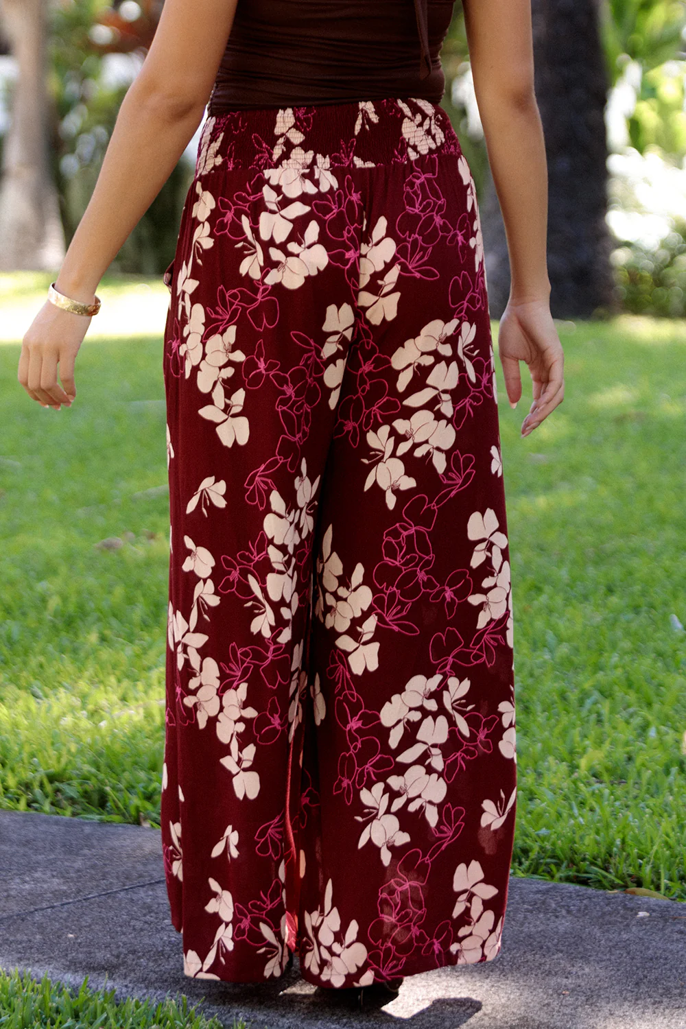 Pant Valetta - Burgundy Butterfly Ginger - Image 4