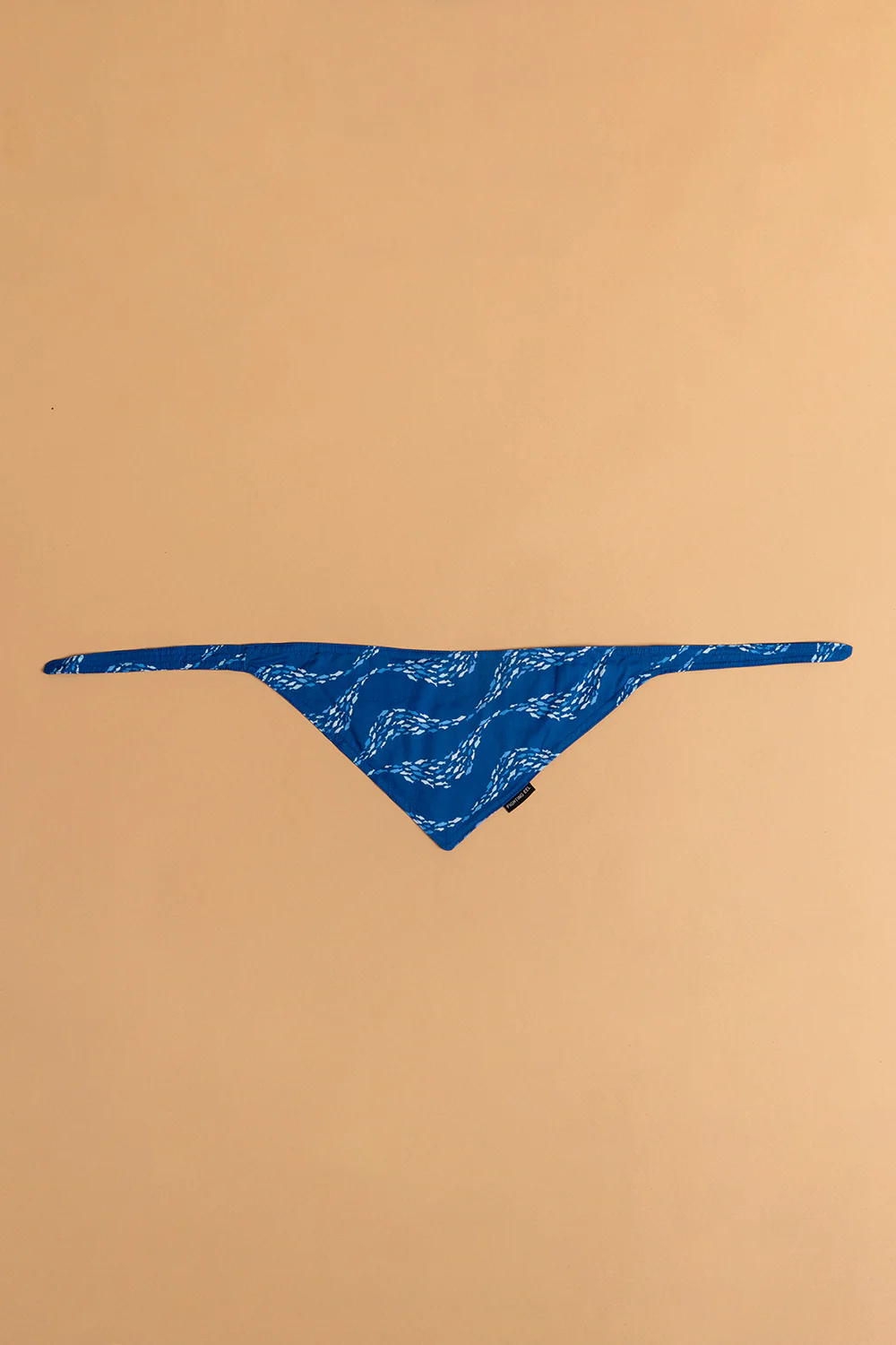 Pet Bandana - Cobalt Fish Wave - Image 2