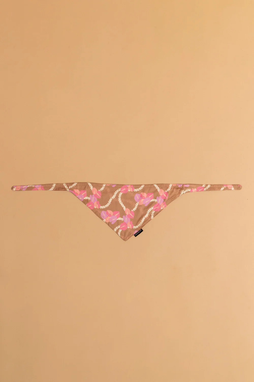 Pet Bandana - Mocha Woven Lei - Image 2