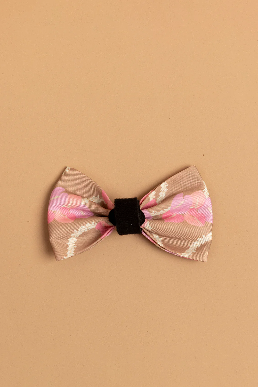 Pet Bow Tie - Mocha Woven Lei - Image 2