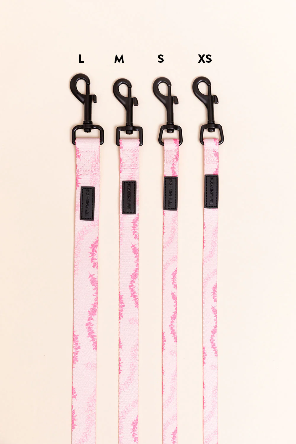 Pet Leash & Poop Bag Holder - Rosey Plumeria Lei - Image 5