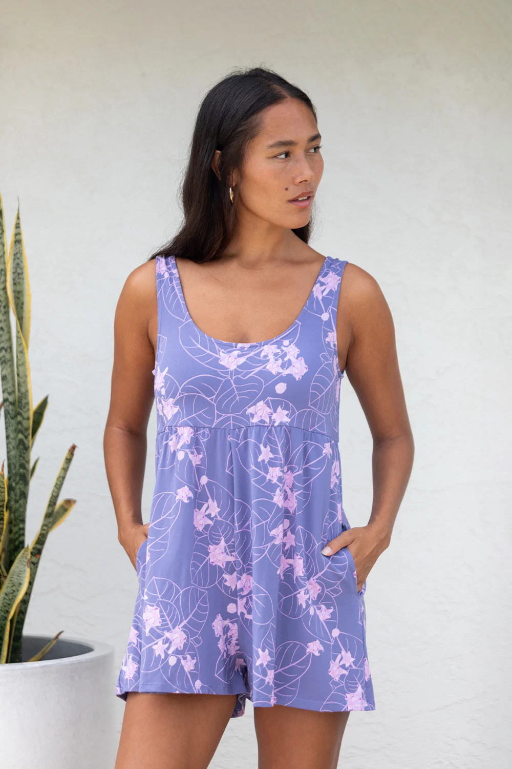 Romper Denali - Lilac Crown Flower