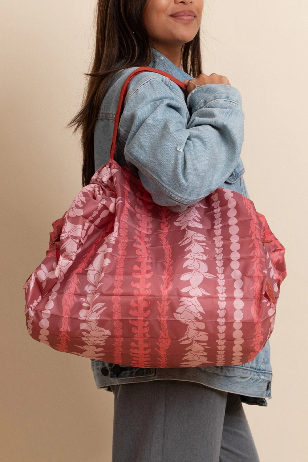 Shimo Origami Bag Large - Rosewood Lei Strand