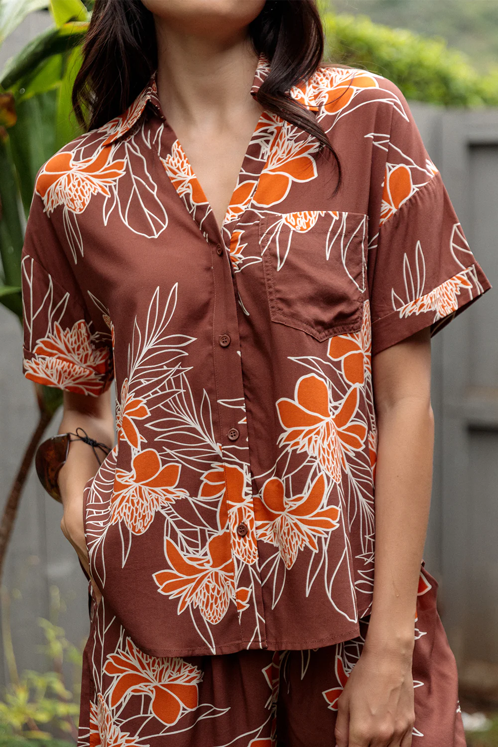 Shirt Dakota - Teak Ginger Bloom - Image 3