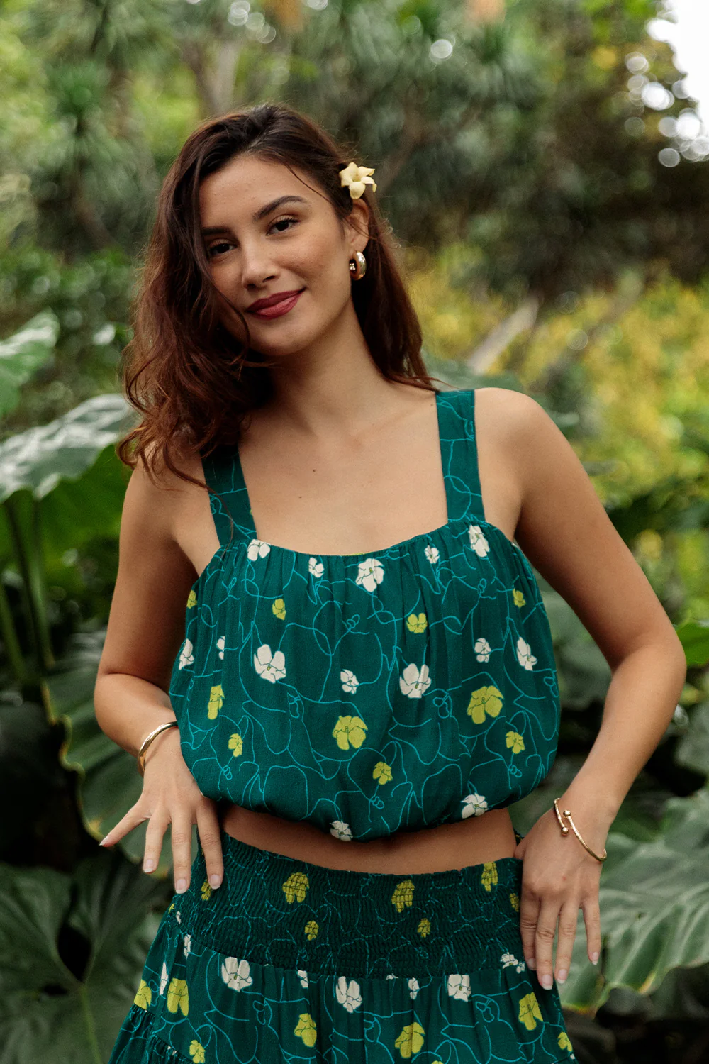 Tank Beams - Botanical Pretty Pua