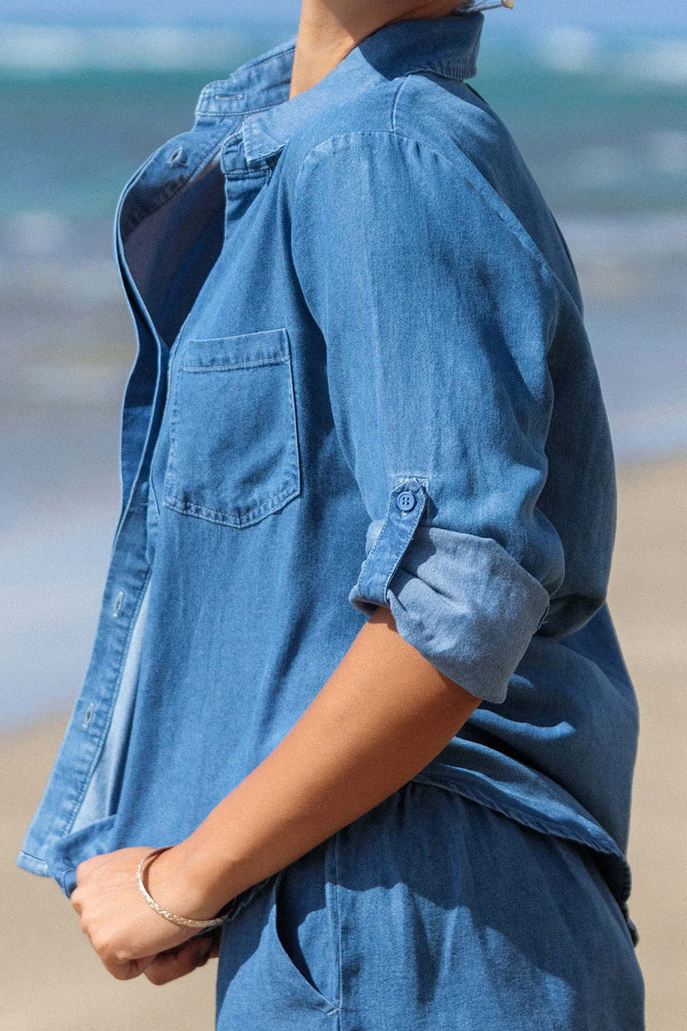 Top Daphne - Dark Wash Chambray - Image 2