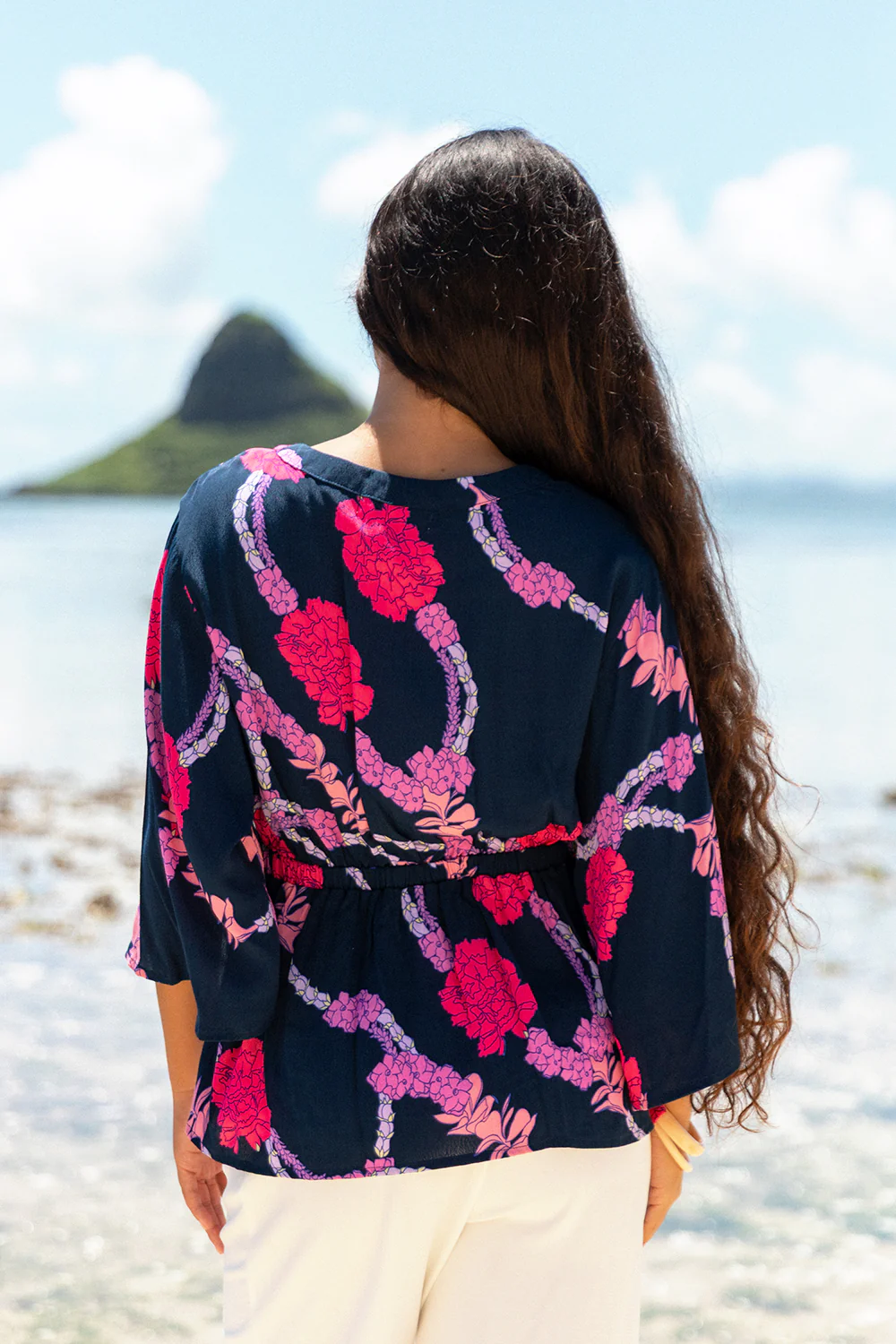 Top Freya - Navy Hapa Lei - Image 3
