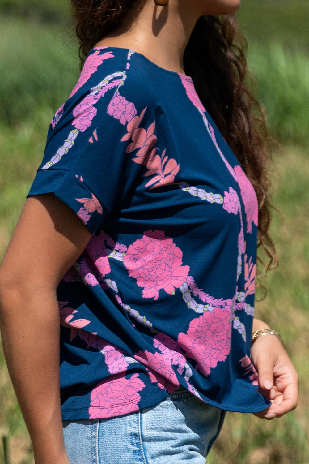 Top Momo - Navy Hapa Lei - Image 2