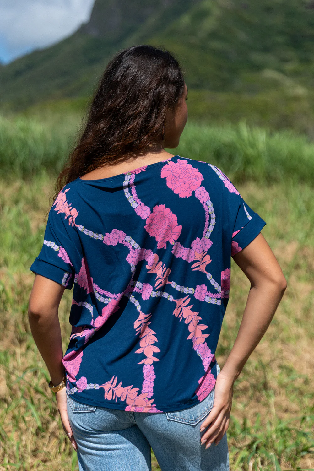 Top Momo - Navy Hapa Lei - Image 3