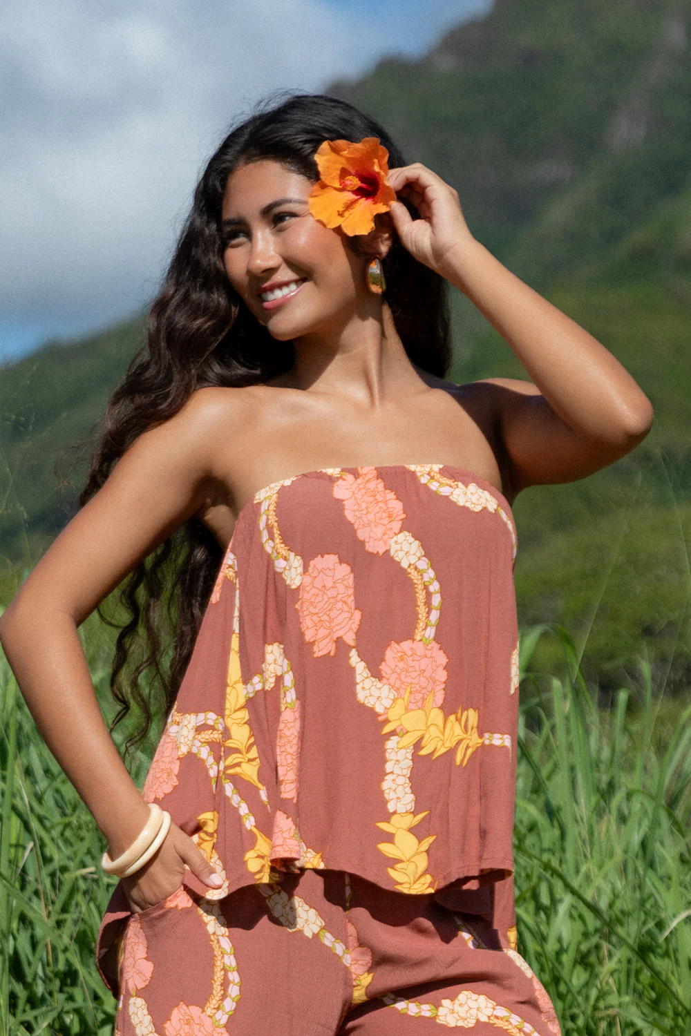 Tube Hana - Amber Hapa Lei